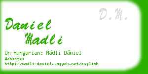 daniel madli business card