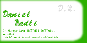 daniel madli business card